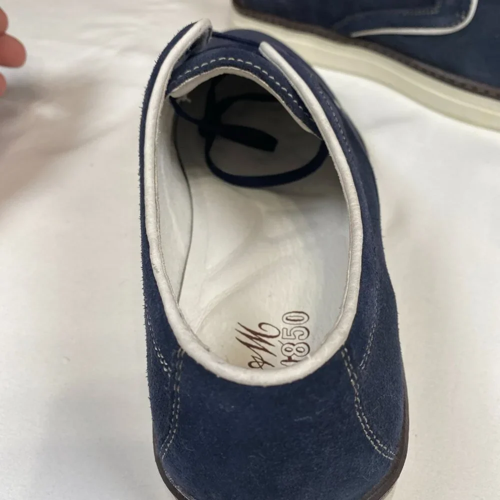Johnston & Murphy Denby Cap Toe Casual Shoes Men's 10 Blue - Picture 6 of 14